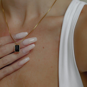 Bullion Stone Necklace